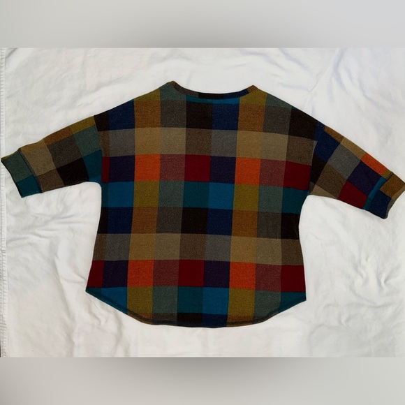 Jessy B Multicolor Plaid Top for Women – Size 1X - Picture 2 of 5